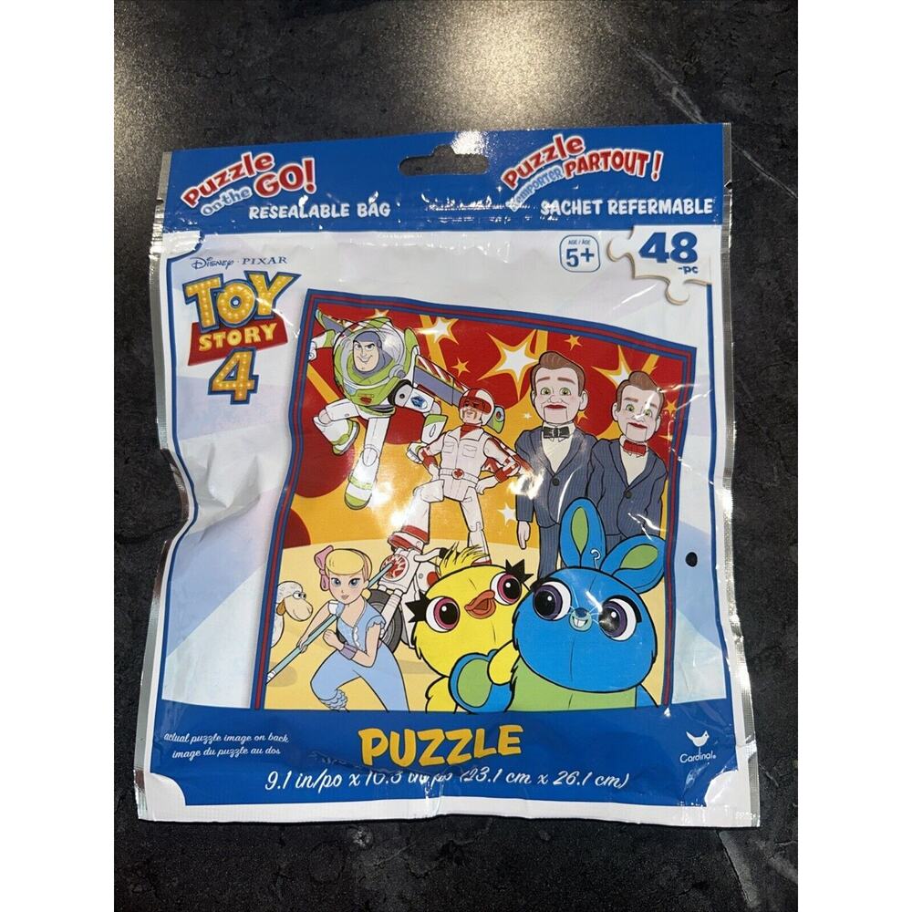 NEW Sealed Disney Toy Story 4 Cast 48 Piece Travel Puzzle